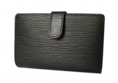 Louis Vuitton 激安　ルイヴィトン 新品　エピ　財布　がま口財布　ポルトフォイユ・ヴィエノワ　ノワール　シルバー　M63642