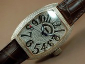 フランクミュラー 新作＆送料込 Franck Muller Watches Casablanca Men Diamond/SS White 2813 自動巻 J-FN0090